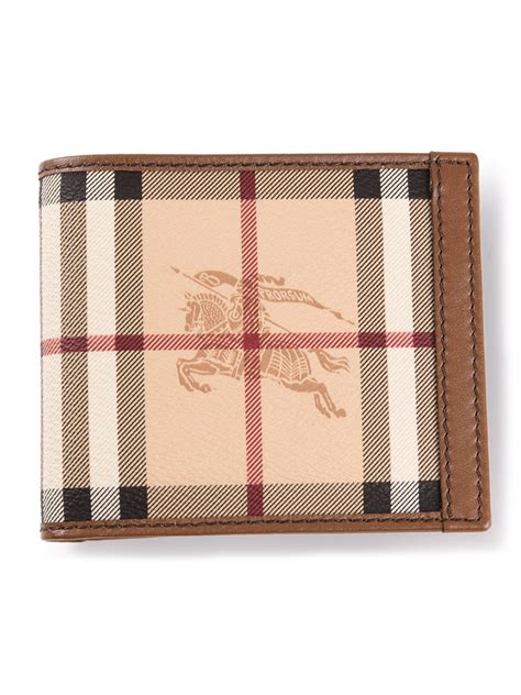 haymarket check wallet burberry|Burberry men's bifold wallet.